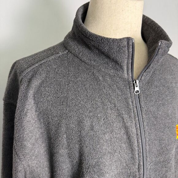 Bass Pro Shops Gray Fleece Full Zip Jacket, XXL, Pockets, Fishing, Logo 2/$50 - Picture 4 of 14
